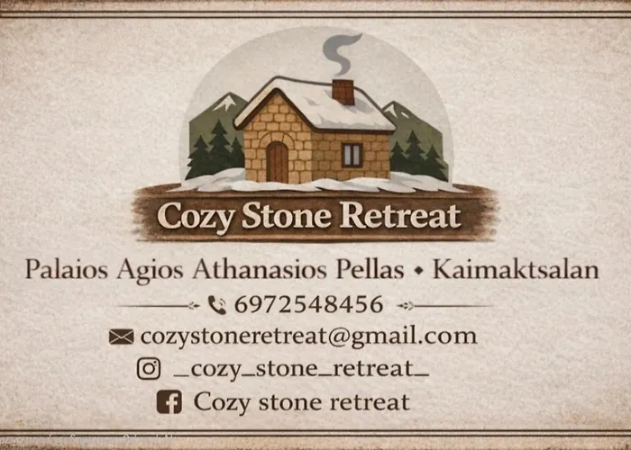 Шале Cozy Stone Retreat Палайос-Агиос-Атанасиос